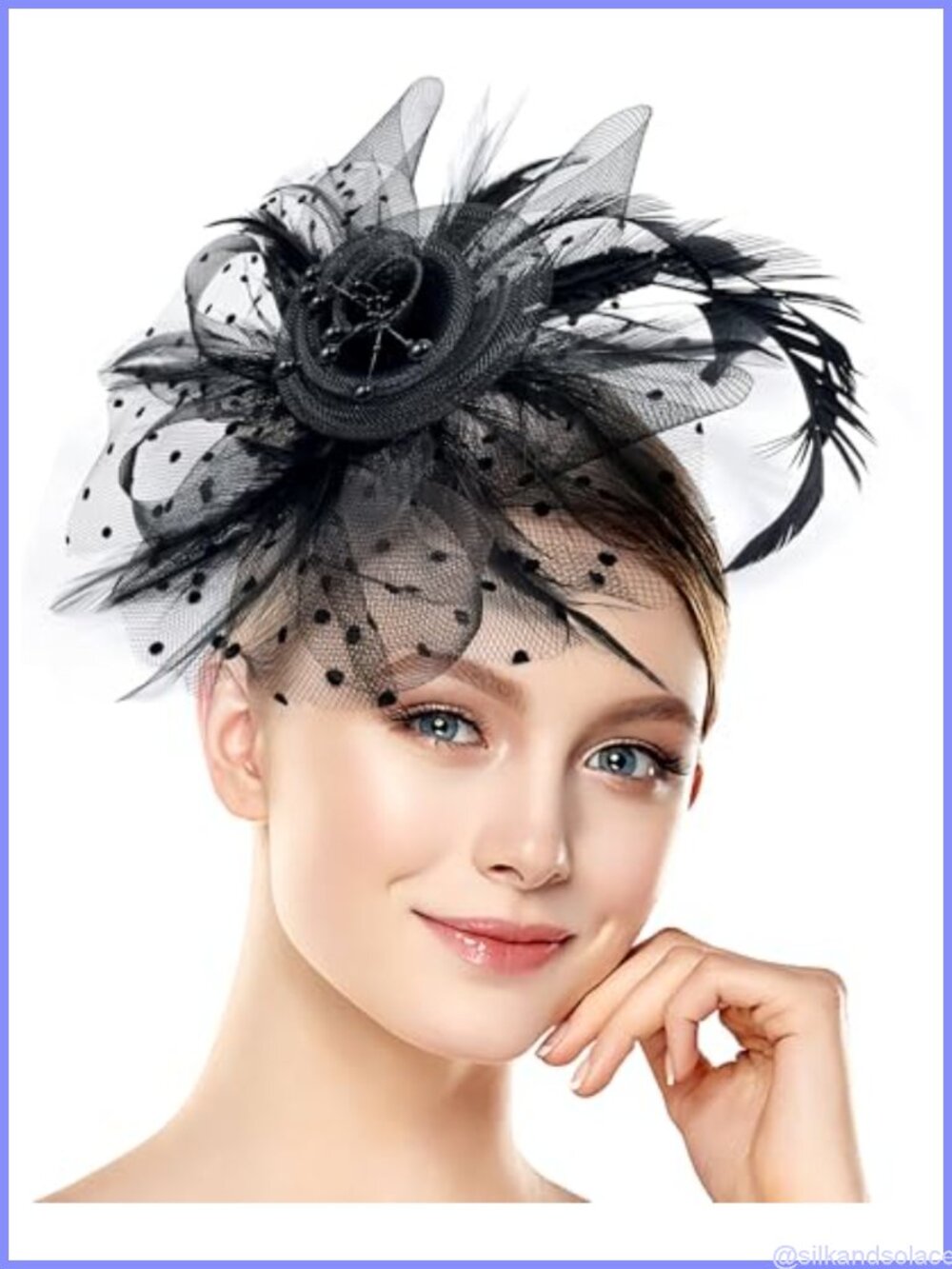 Womens Fascinator Hat Tea Party Derby Feather Headband Cocktail Wedding